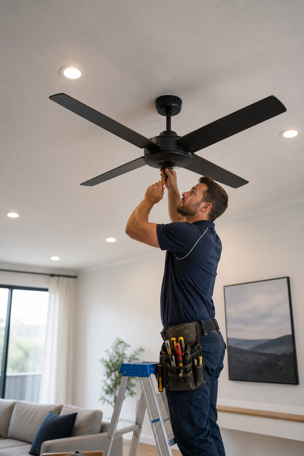 Ceiling Fans and Downlights Image